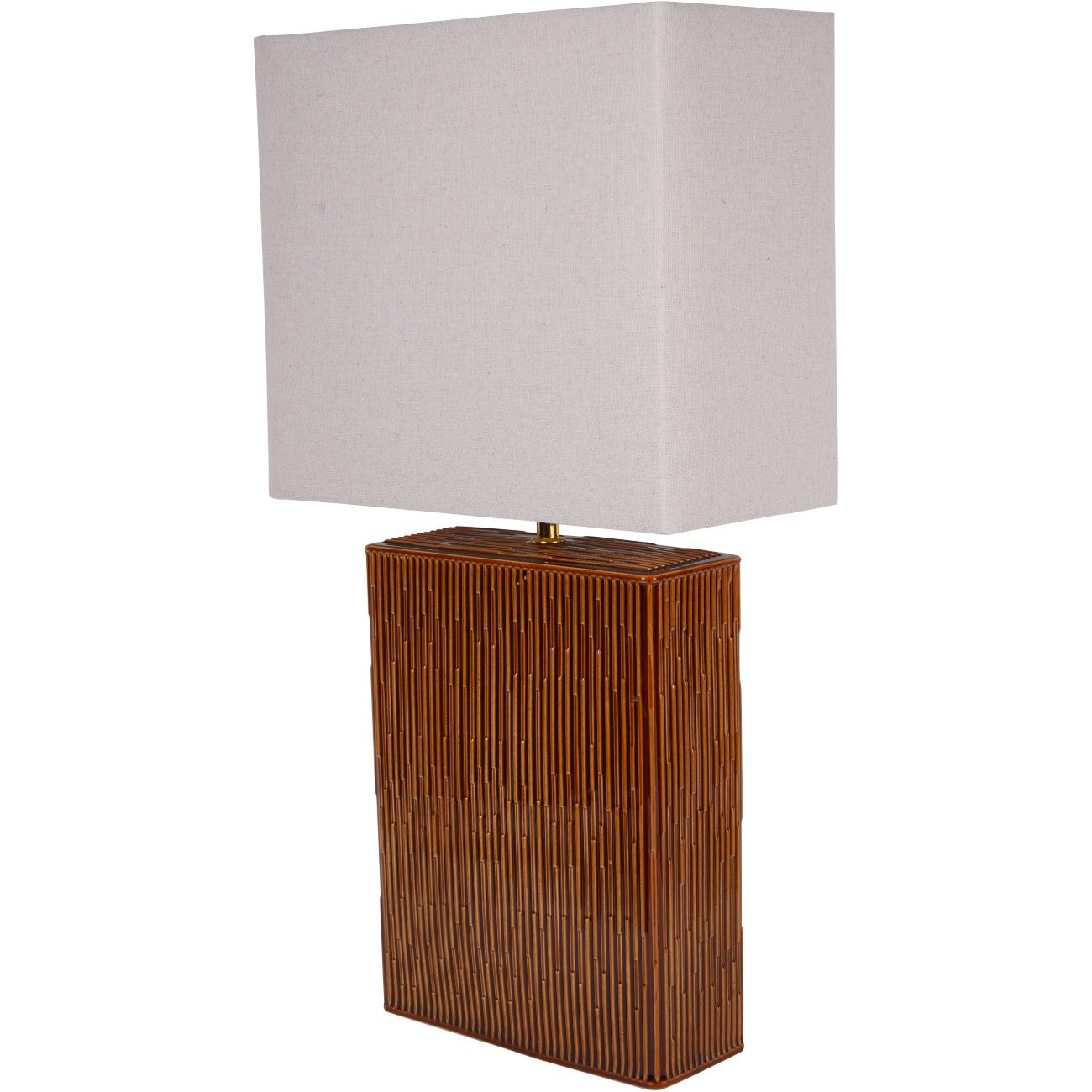 Elk Terracotta Ceramic Square Table Lamp